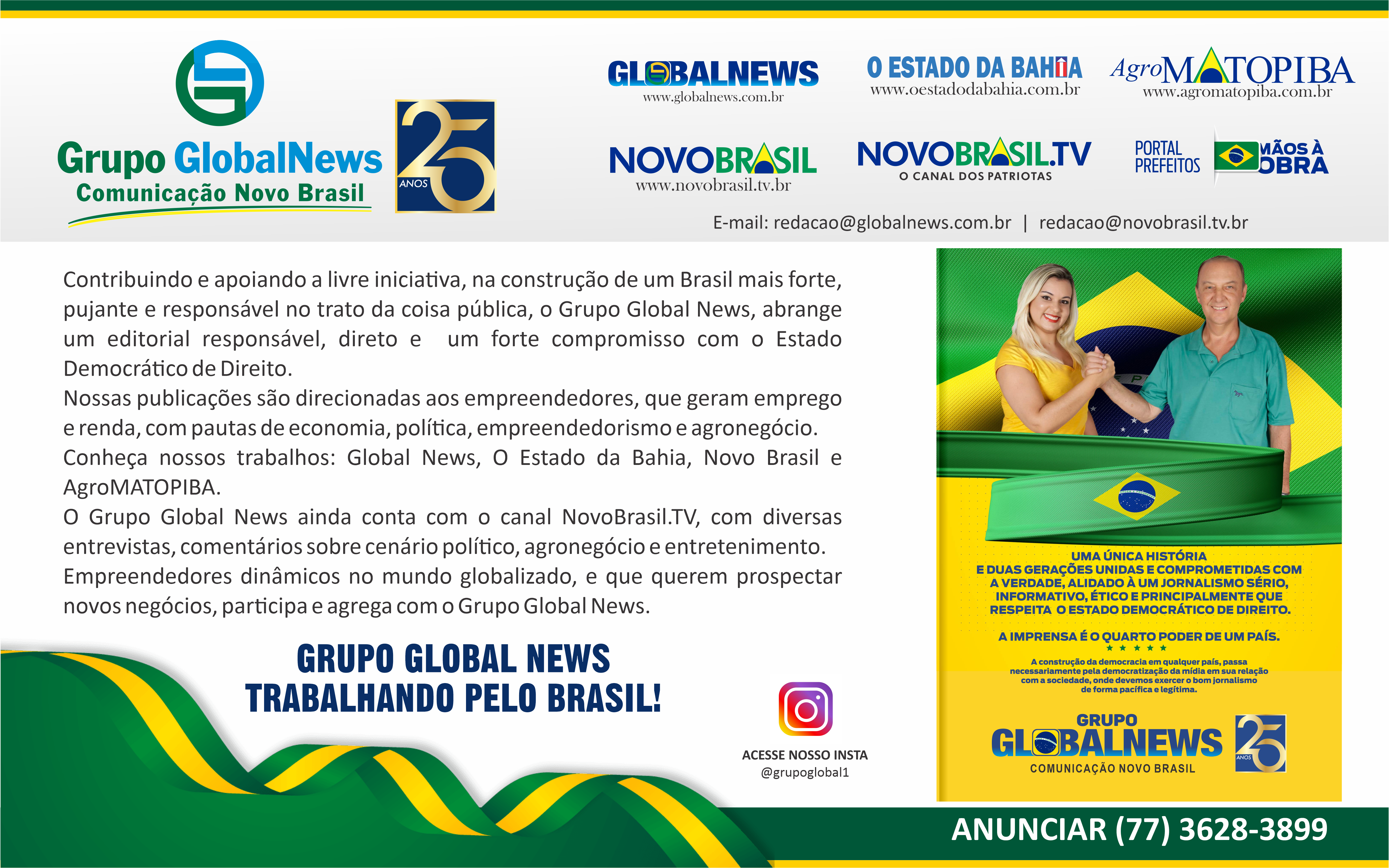 Grupo Global News - Fazendo a Diferença no Mundo Globalizado